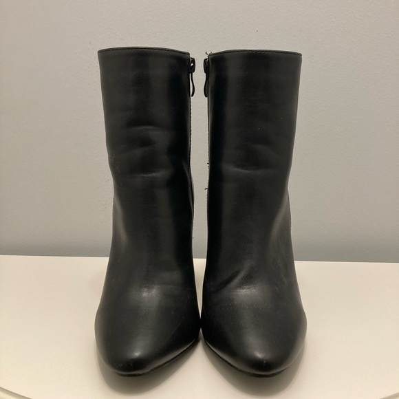 Black faux leather booties - Picture 1 of 4